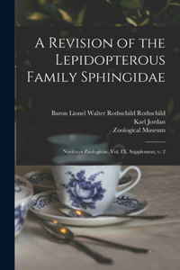 Revision of the Lepidopterous Family Sphingidae