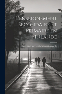 L'enseignement secondaire et primaire en Finlande