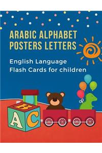 Arabic Alphabet Posters Letters English Language Flash Cards for Children