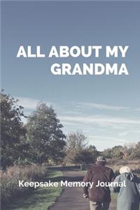 All About My Grandma Keepsake Memory Journal