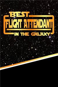 The Best Flight Attendant in the Galaxy: Isometric Dot Paper Notebook Book 120 Pages 6"x9"