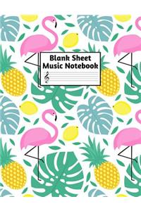 Blank Sheet Music Notebook