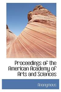 Proceedings of the American Academy of Arts and Sciences