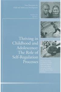 Thriving in Childhood and Adolescence: The Role of Self Regulation Processes