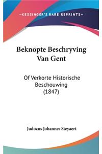 Beknopte Beschryving Van Gent