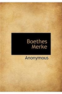 Boethes Merke