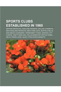 Sports Clubs Established in 1960