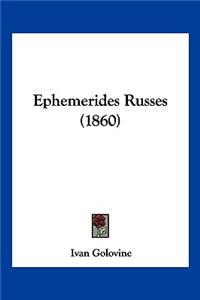 Ephemerides Russes (1860)