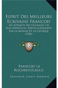 Esprit Des Meilleurs Ecrivains Francois