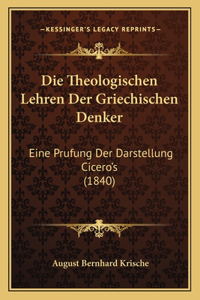 Theologischen Lehren Der Griechischen Denker