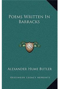Poems Written in Barracks