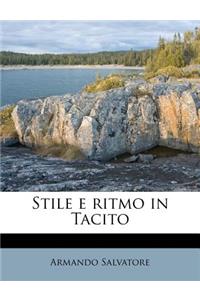 Stile E Ritmo in Tacito
