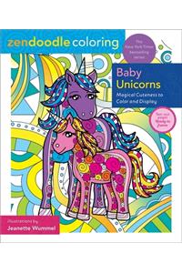 Zendoodle Coloring: Baby Unicorns