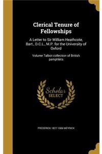 Clerical Tenure of Fellowships