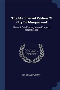 Miromesnil Edition Of Guy De Maupassant