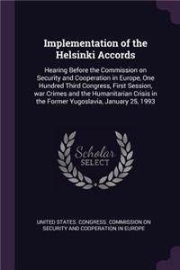 Implementation of the Helsinki Accords