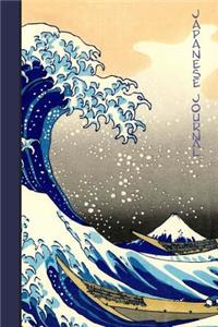 Japanese Journal: Japanese Gifts / Gift / Presents ( Large Notebook with the Great Wave Off Kanagawa by Hokusai )