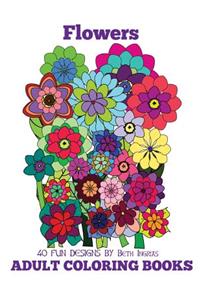 Adult Coloring Books: Flowers