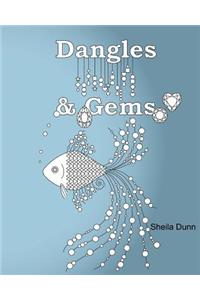 Dangles and Gems: Adult Coloring Book