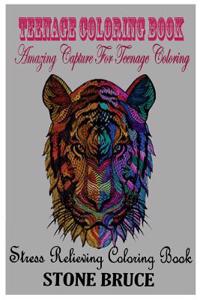 Teenage Coloring Book: Amazing Capture for Teenage Coloring, a Stress Relieving Coloring Book