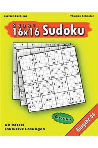 Leichte 16x16 Super-Sudoku Ausgabe 04