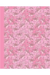 Journal: Baby Pegasus (Pink) 8x10 - Lined Journal - Writing Journal with Blank Lined Pages