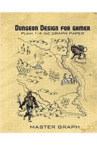 Dungeon Design for Gamer: Plain Square Graph Paper for Board Game