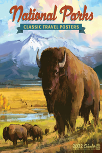 National Parks Vintage Art 2022 Mini Wall Calendar, by Anderson Design Group