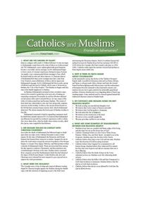Catholics and Muslims