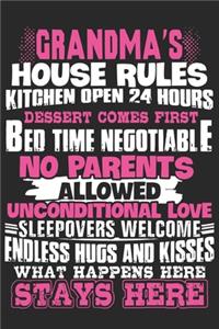 Grandma's house rules kitchen open 24 hours dessert comes first bed time negotiable no parents allowed unconditional