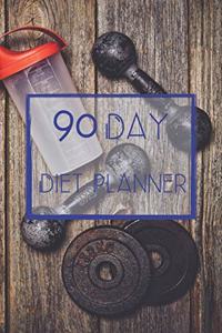 90 Days Exercise and Diet Journal Daily Food and Weight Loss Diary