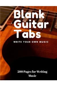 Blank Guitar Tabs