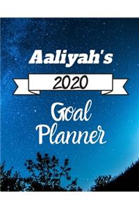 Aaliyah's 2020 Goal Planner: 2020 New Year Planner Goal Journal Gift for Aaliyah / Notebook / Diary / Unique Greeting Card Alternative