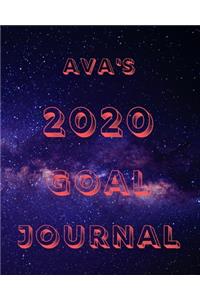 Ava's 2020 Goal Book: 2020 New Year Planner Goal Journal Gift for Ava / Notebook / Diary / Unique Greeting Card Alternative