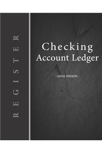 Checking account ledger - Large version