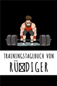 Trainingstagebuch von Rüdiger