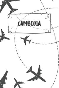 Cambodia: Ruled Travel Diary Notebook or Journey Journal - Lined Trip Pocketbook for Men and Women with Lines