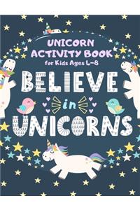 Unicorn Activity Book for Kids Ages 4-8