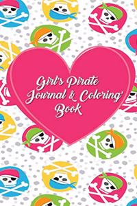 Girl's Pirate Journal & Coloring Book
