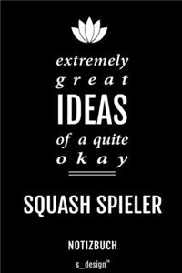 Notizbuch für Squash Spieler