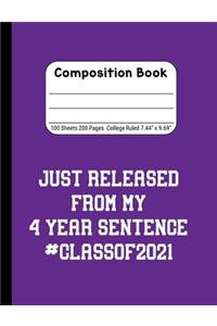 Just Released From My 4 Year Sentence #Classof2021