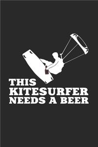 This kitesurfer needs a beer