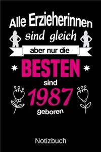 Alle Erzieherinnen sind gleich aber nur die besten sind 1987 geboren