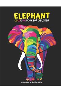 Elephant Coloring Book for Children