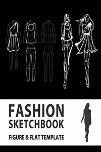 Fashion Sketchbook Figure & Flat Template