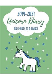 2019-2021 UNICORN DIARY One Month At A Glance