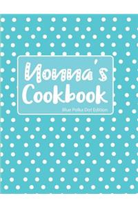 Nonna's Cookbook Blue Polka Dot Edition