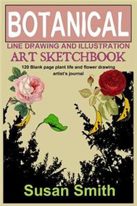 Botanical Line Drawing and Illustration Art Sketchbook