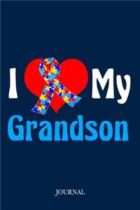 I Love My Grandson Journal