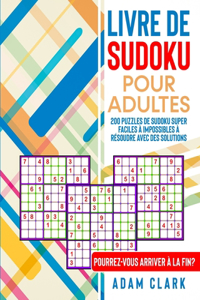 Livre de Sudoku pour Adultes